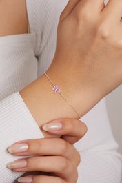 Heliophilia Silver Pulsera de Plata de Ley 925 con Rodio, Talla Única